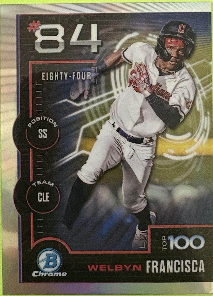 2025 Bowman Scouts Top 100 Welbyn Francisca #BTP-84 card