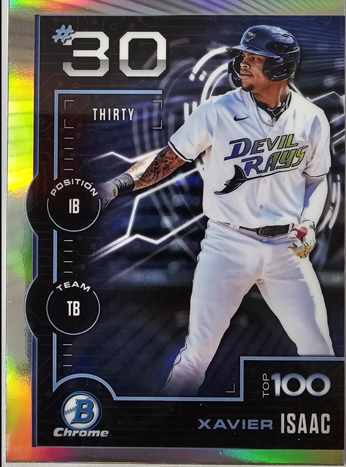 2025 Bowman Scouts Top 100 Xavier Isaac #BTP-30 card