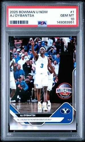 2025 Bowman U Now AJ Dybantsa #1 card