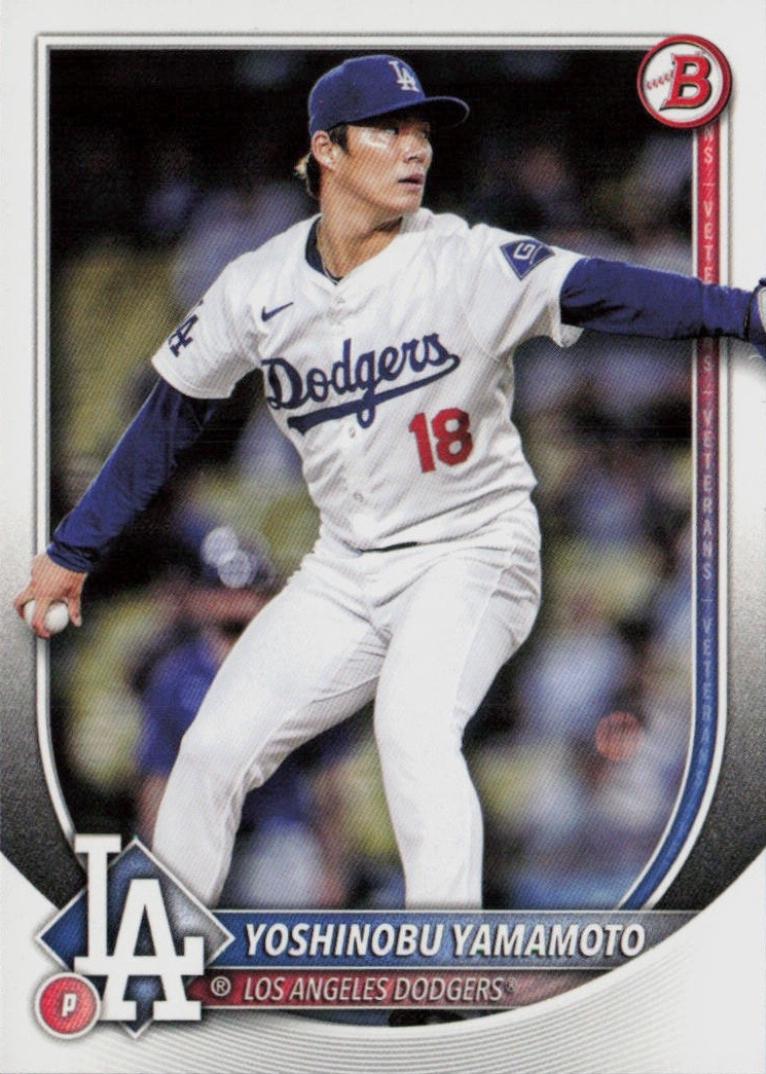 2025 Bowman Yoshinobu Yamamoto #18 card