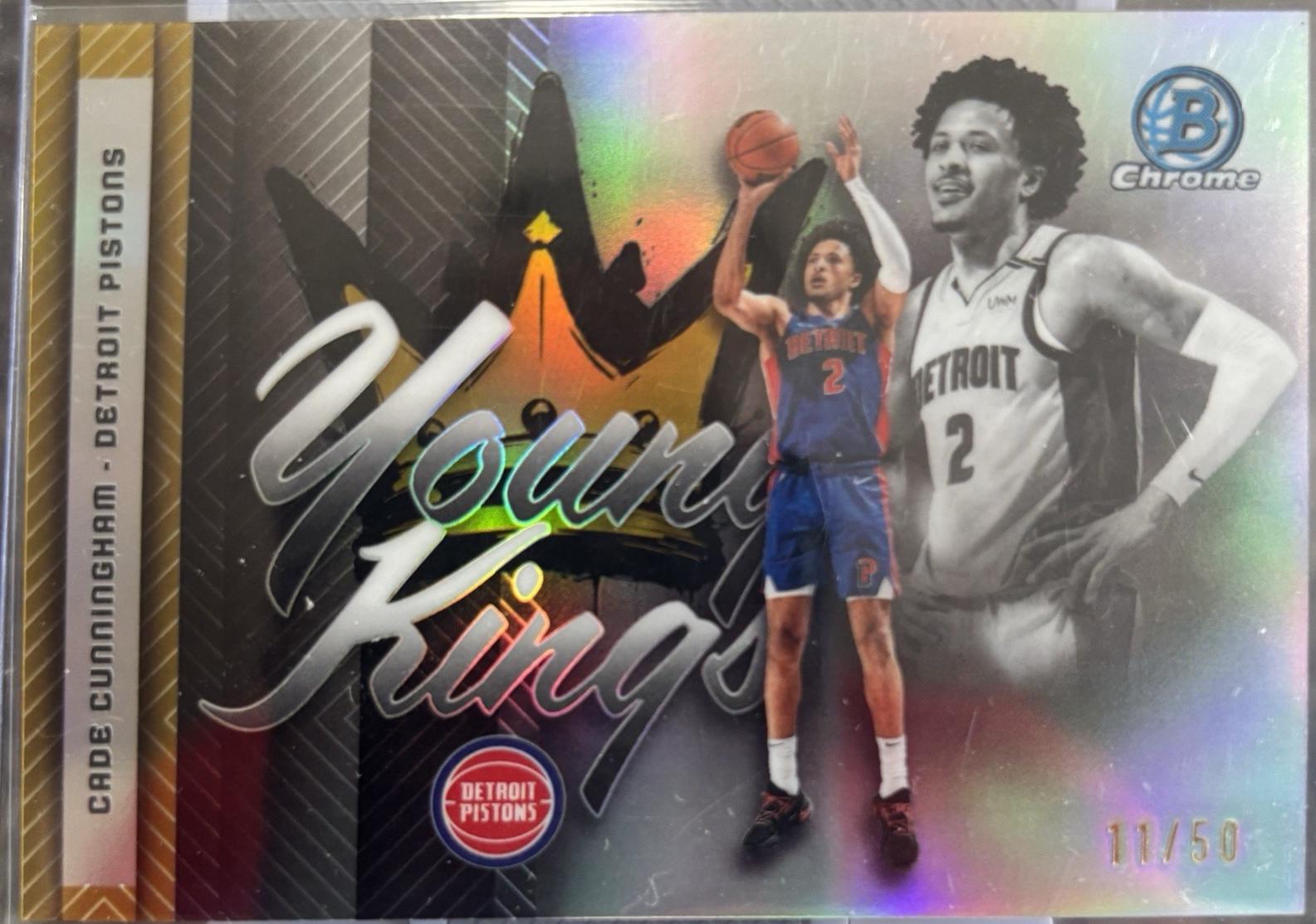 2025 Bowman Young Kings Cade Cunningham [Gold Geometric] #YK-12 card