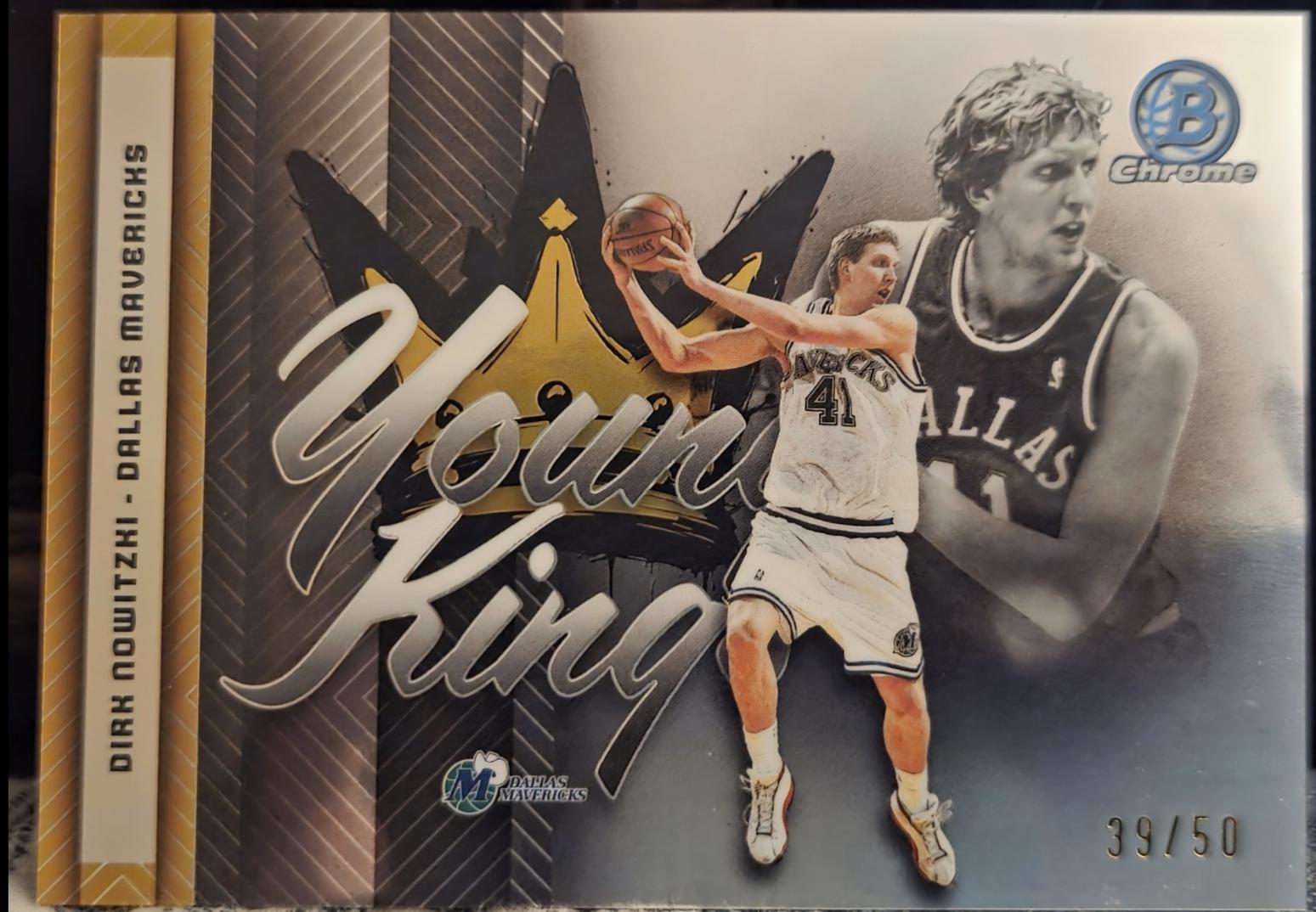 2025 Bowman Young Kings Dirk Nowitzki [Gold Geometric] #YK-20 card