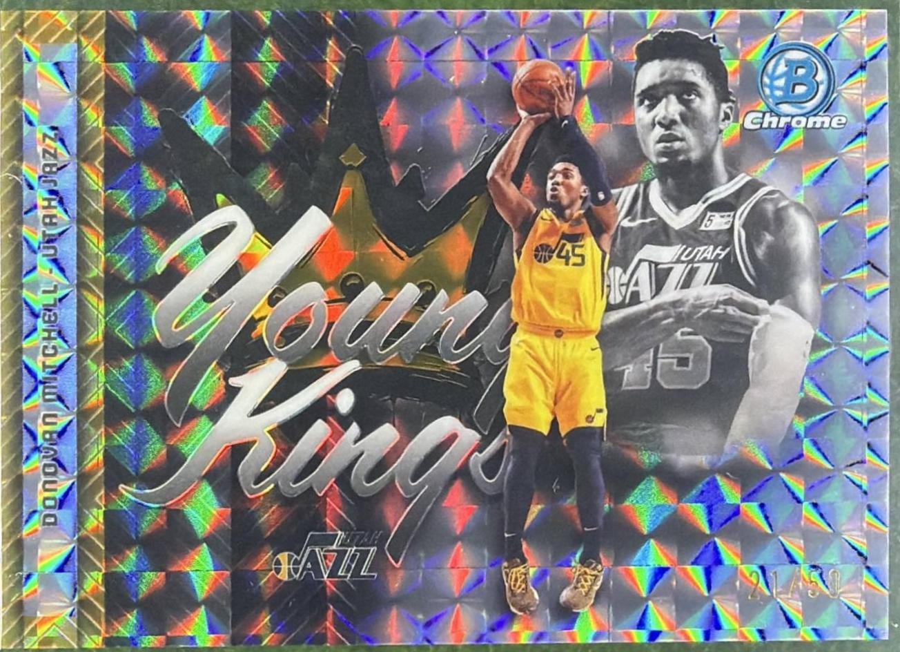 2025 Bowman Young Kings Donovan Mitchell [Gold Geometric] #YK-15 card
