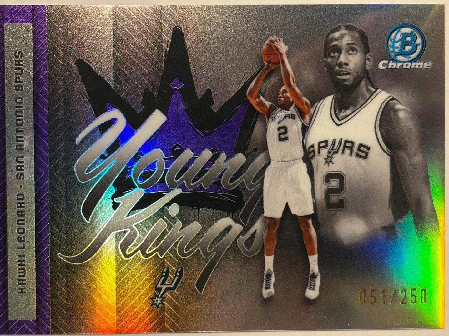 2025 Bowman Young Kings Kawhi Leonard [Purple Refractor] #YK-10 card