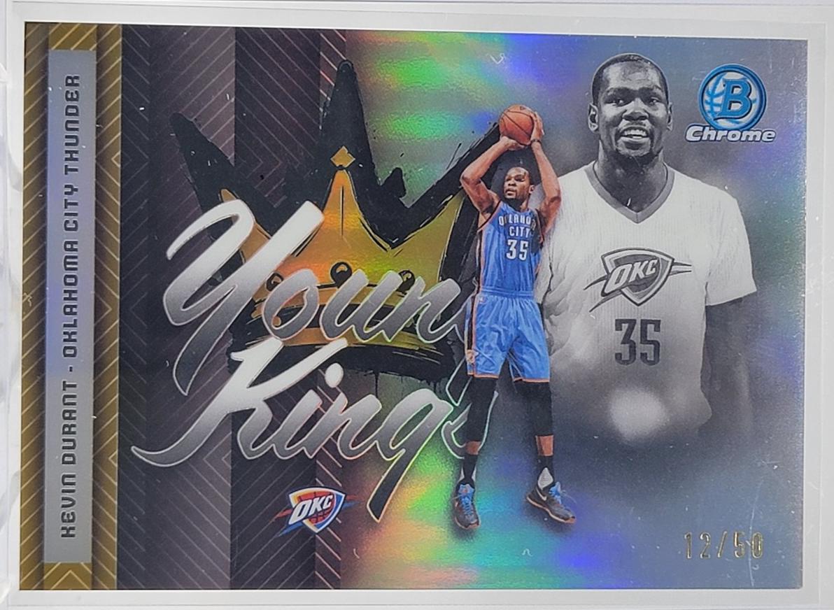 2025 Bowman Young Kings Kevin Durant [Gold Refractor] #YK-14 card