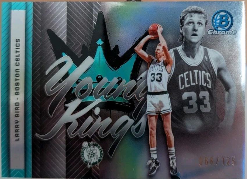 2025 Bowman Young Kings Larry Bird [Aqua Refractor] #YK-17 card