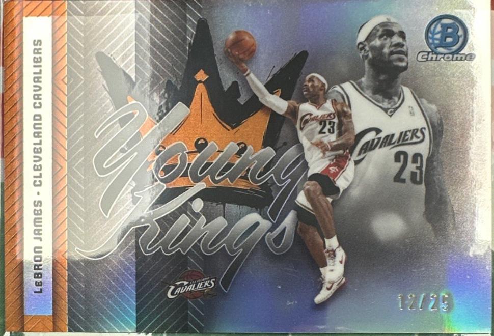 2025 Bowman Young Kings LeBron James [Orange Refractor] #YK-5 card
