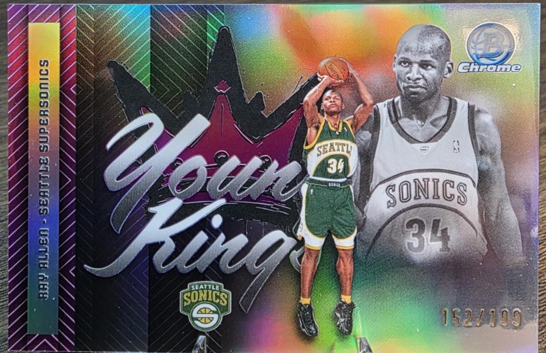 2025 Bowman Young Kings Ray Allen [Fuchsia Refractor] #YK-25 card