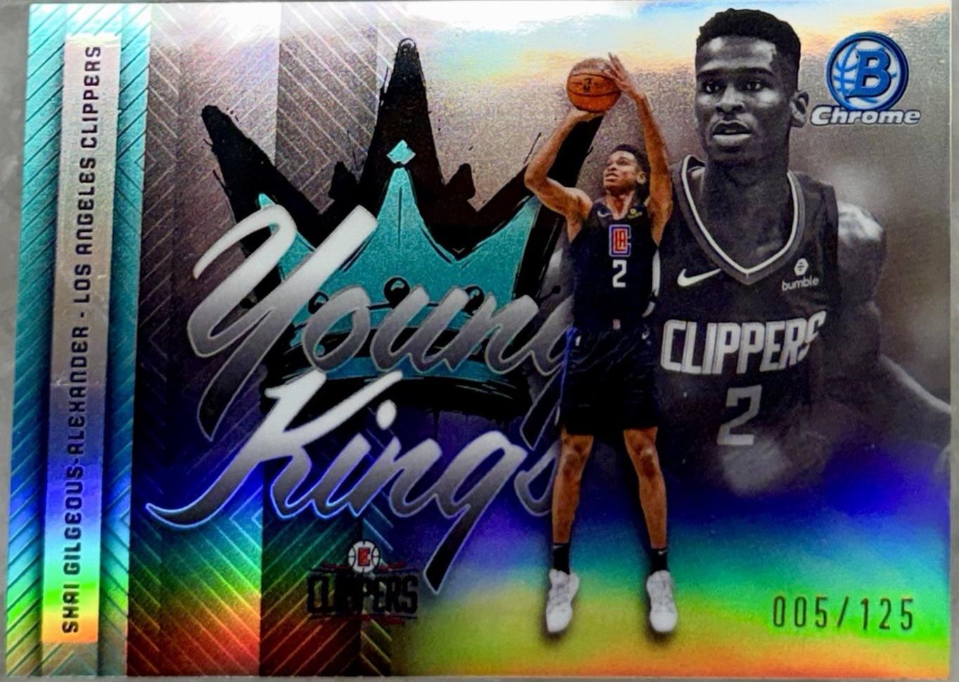 2025 Bowman Young Kings Shai Gilgeous-Alexander [Aqua Refractor] #YK-1 card