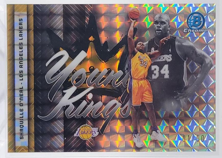 2025 Bowman Young Kings Shaquille O'Neal [Gold Geometric] #YK-19 card