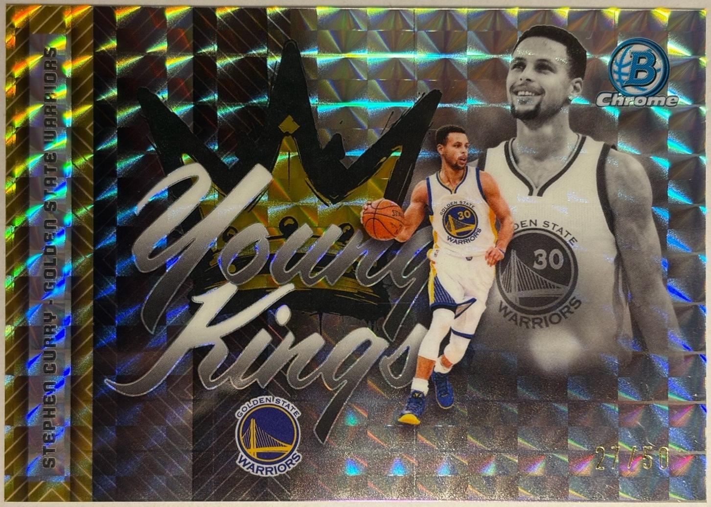 2025 Bowman Young Kings Stephen Curry [Gold Geometric] #YK-4 card