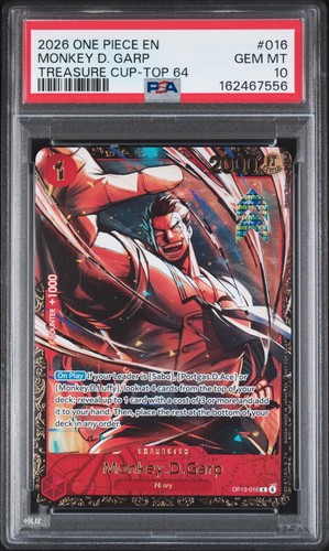 2025 Carrying on His Will Monkey.D.Garp #OP13-016 card