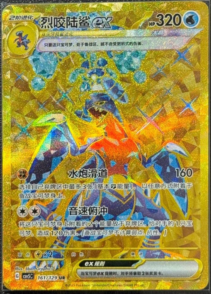 2025 Chinese CSV5C Garchomp EX #161 card