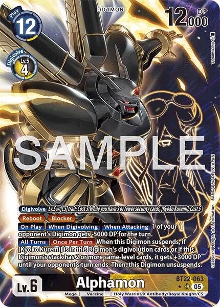 2025 Cyber Eden Alphamon [Alternate Art Foil] #BT22-063 card