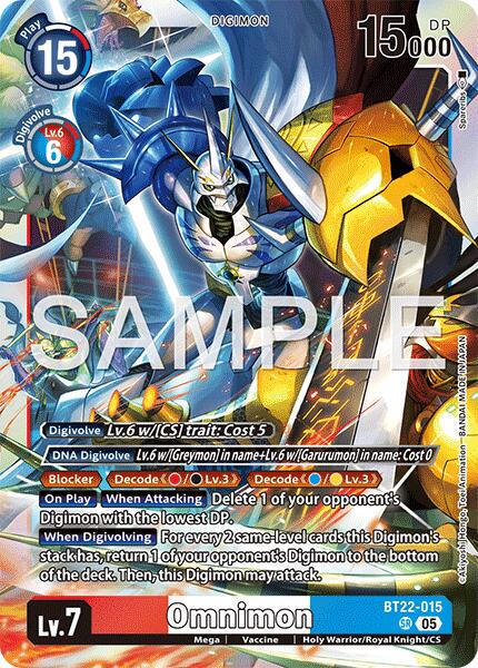 2025 Cyber Eden Omnimon [Foil] #BT22-015 card