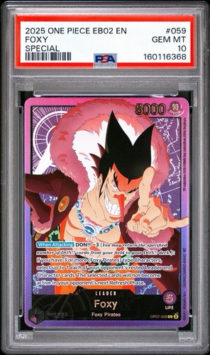 2025 Extra Booster Anime 25th Collection Foxy #OP07-059 card