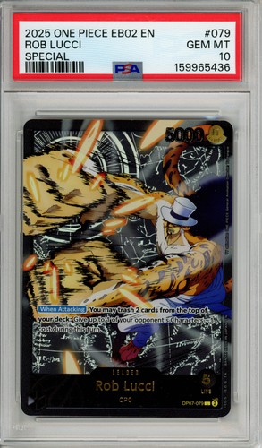 2025 Extra Booster Anime 25th Collection Rob Lucci #OP07-079 card