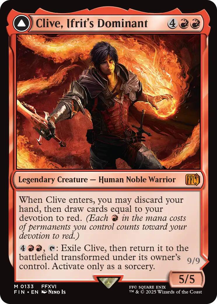 2025 Final Fantasy Clive, Ifrit's Dominant #133 card