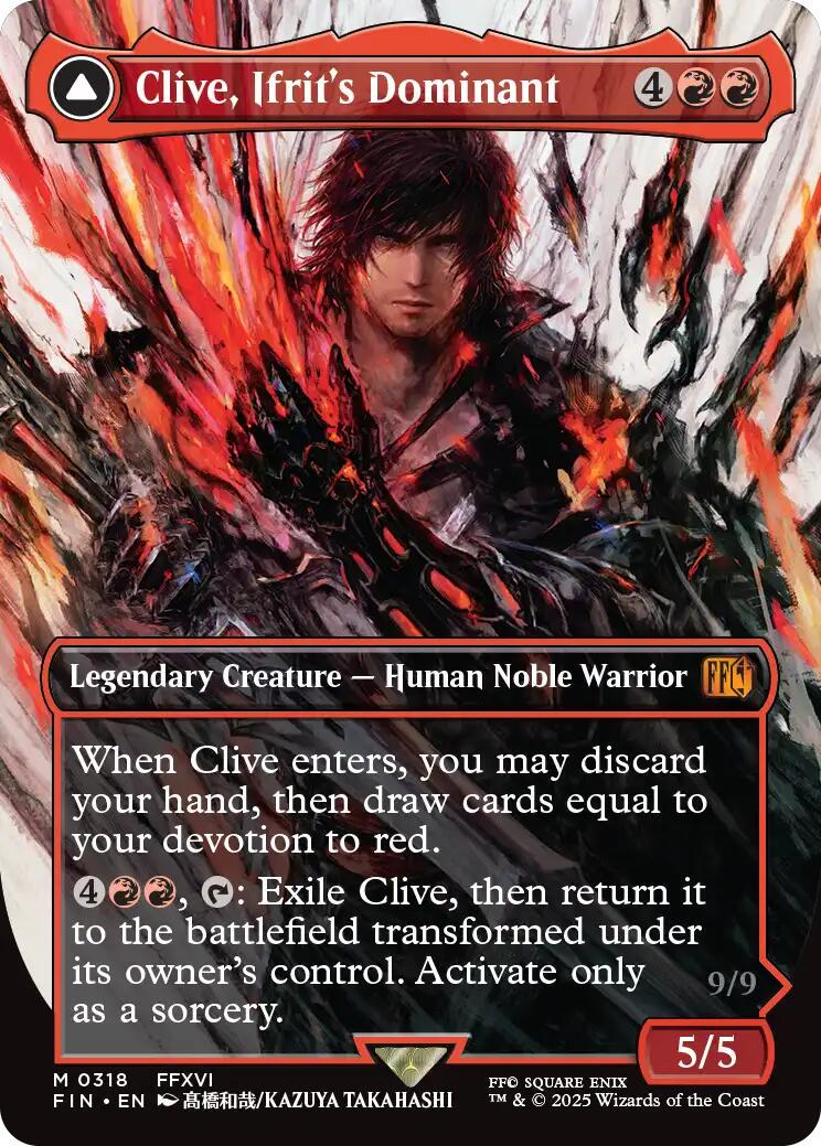 2025 Final Fantasy Clive, Ifrit's Dominant [Borderless] #318 card