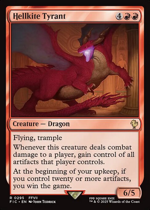 2025 Final Fantasy Commander Hellkite Tyrant #295 card