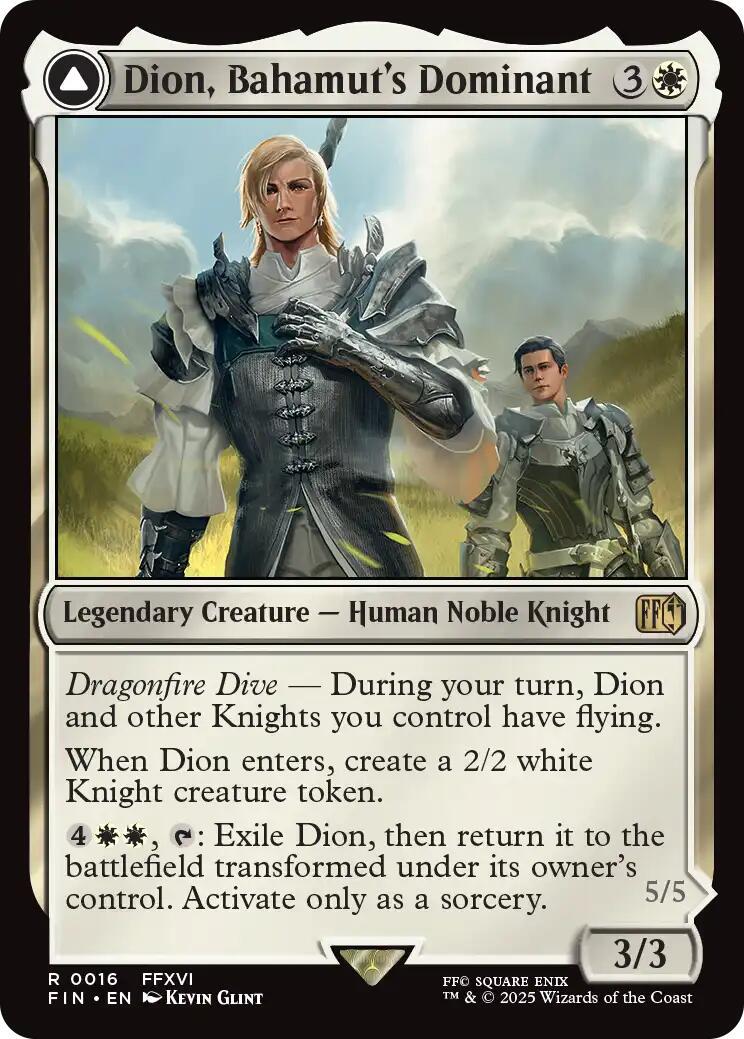 2025 Final Fantasy Dion, Bahamut's Dominant [Foil] #16 card