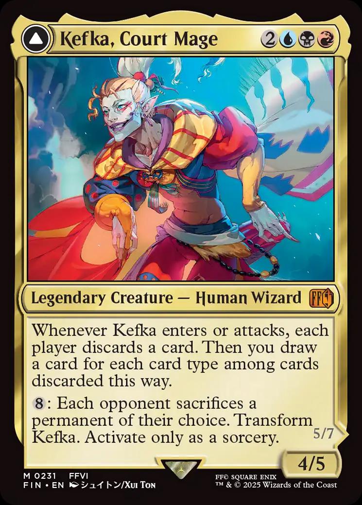 2025 Final Fantasy Kefka, Court Mage #231 card