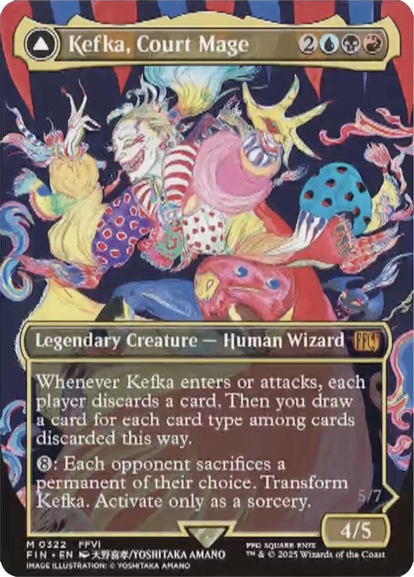 2025 Final Fantasy Kefka, Court Mage [Borderless] #322 card