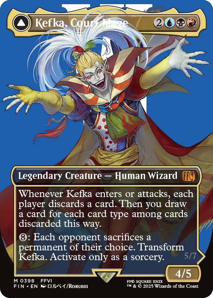 2025 Final Fantasy Kefka, Court Mage [Borderless] #398 card
