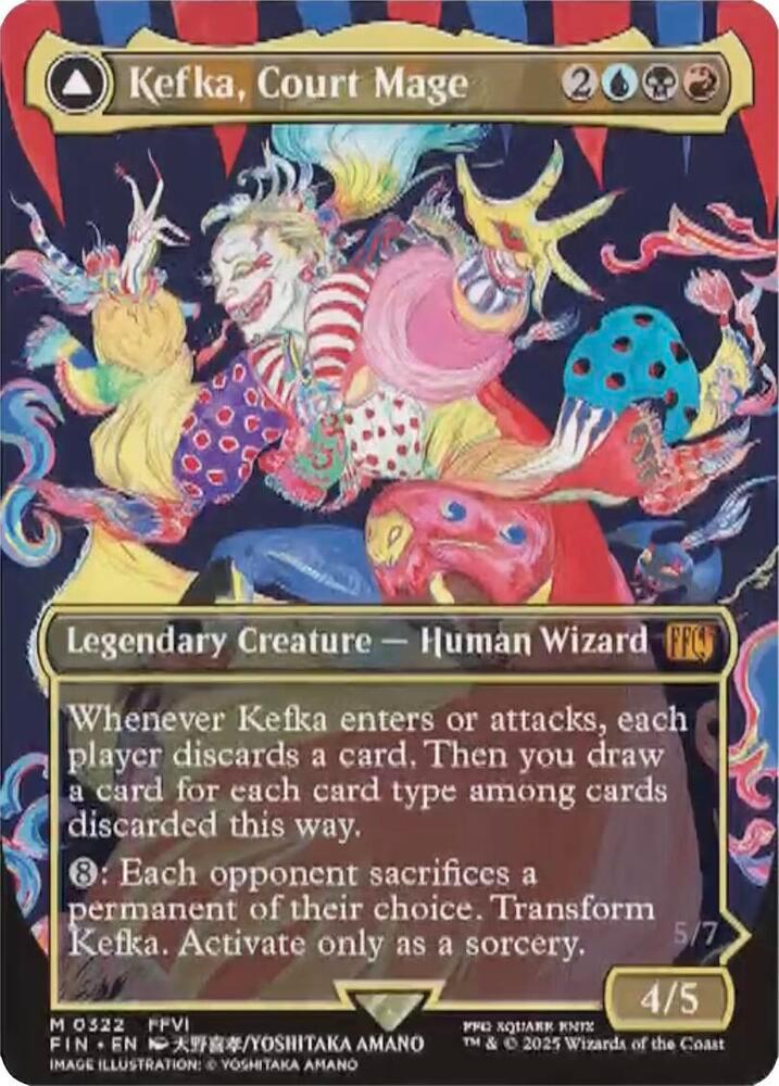 2025 Final Fantasy Kefka, Court Mage [Borderless Foil] #322 card