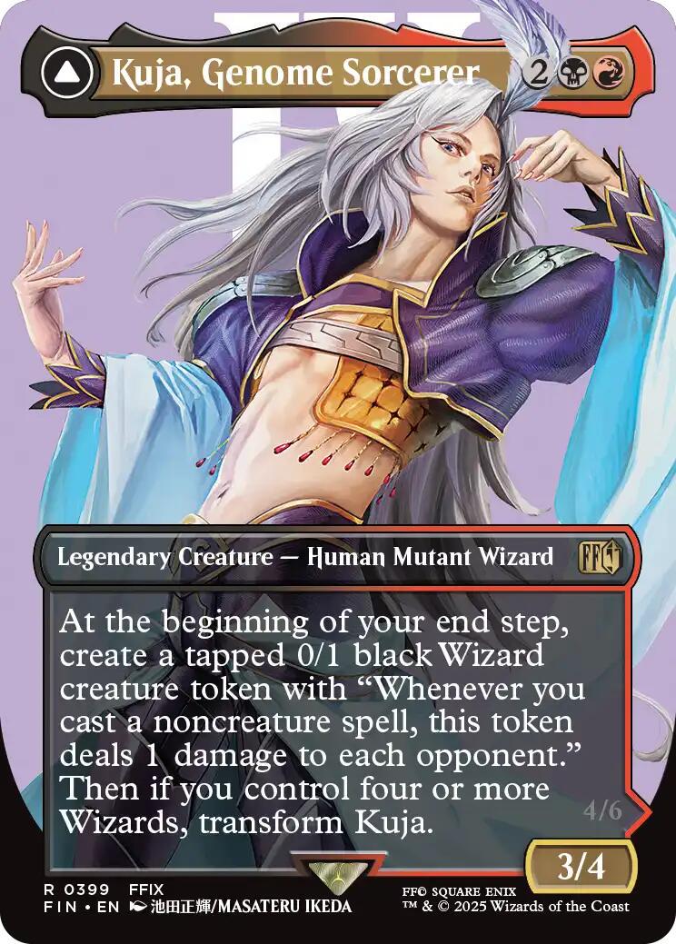2025 Final Fantasy Kuja, Genome Sorcerer [Borderless] #399 card