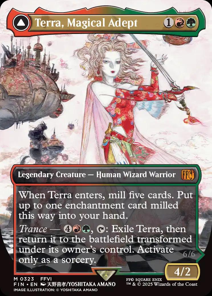 2025 Final Fantasy Terra, Magical Adept [Borderless Foil] #323 card