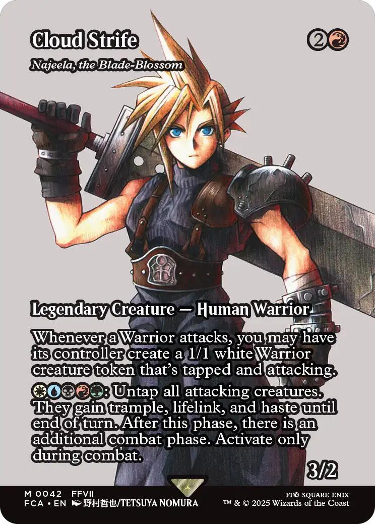 2025 Final Fantasy Through the Ages Cloud Strife #42 card