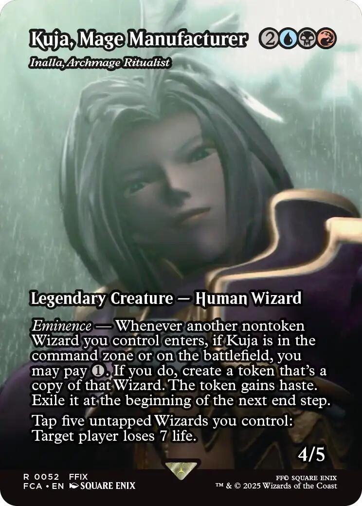 2025 Final Fantasy Through the Ages Kuja, Mage Manufacturer #52 card