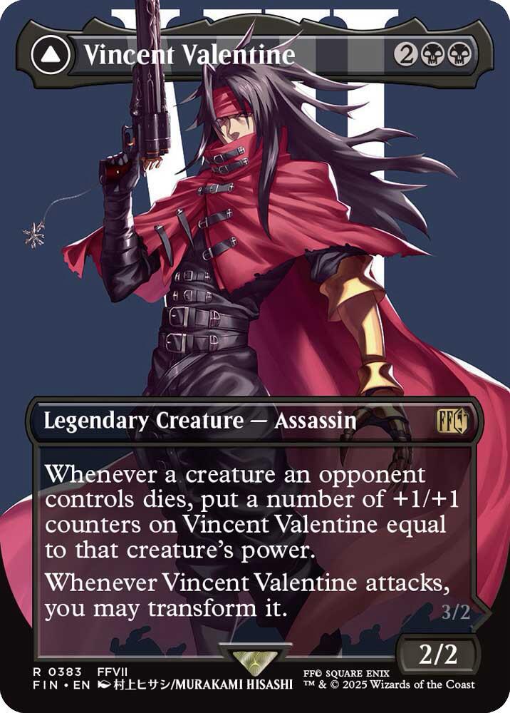 2025 Final Fantasy Vincent Valentine [Borderless] #383 card