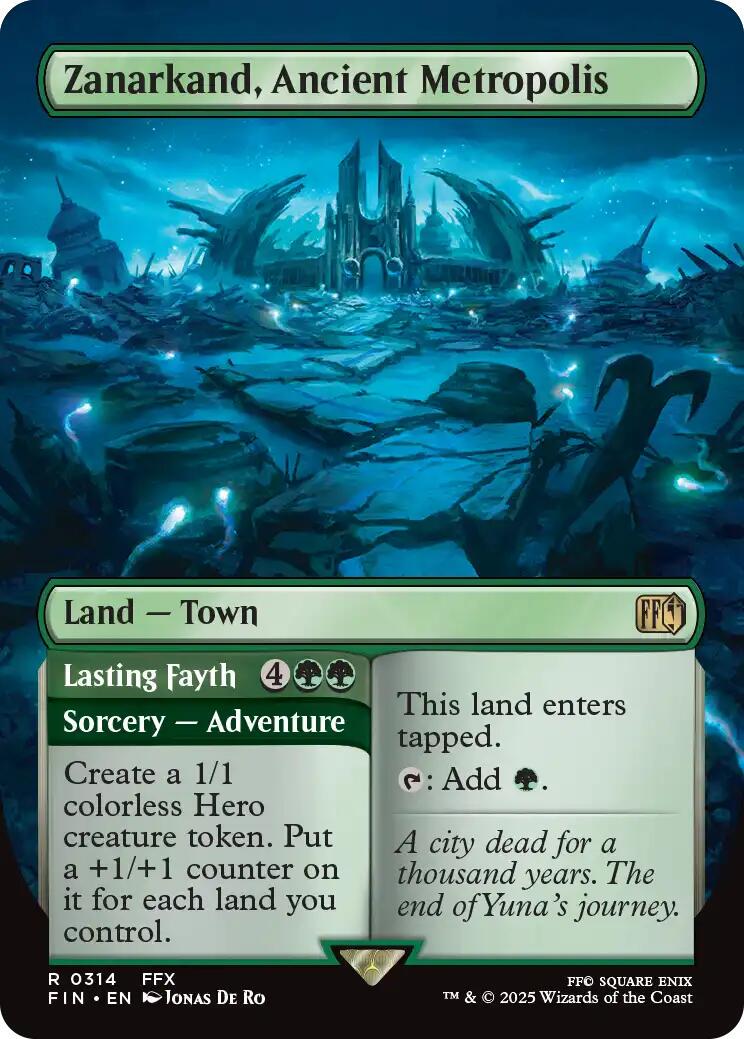 2025 Final Fantasy Zanarkand, Ancient Metropolis [Borderless] #314 card