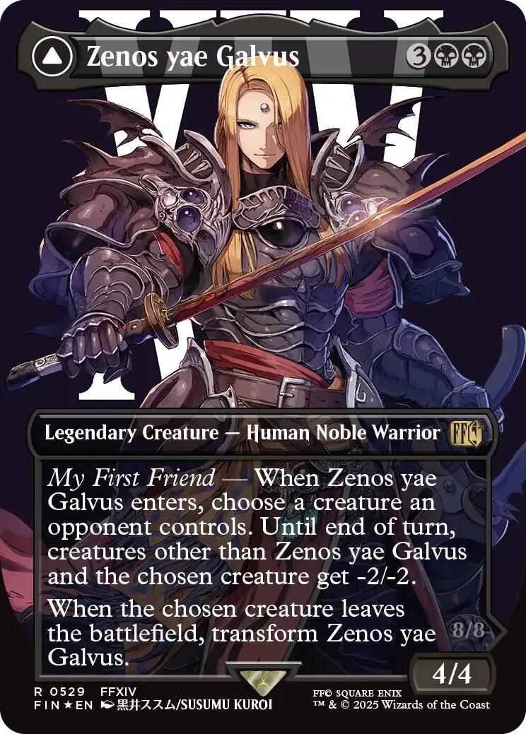 2025 Final Fantasy Zenos yae Galvus [Borderless Surge Foil] #529 card