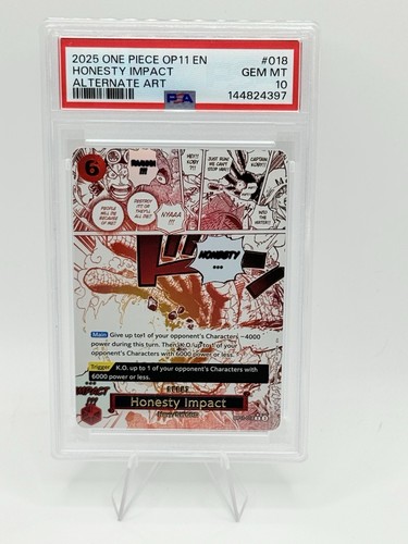 2025 Fist of Divine Speed Honesty Impact [Alternate Art] #OP11-018 card