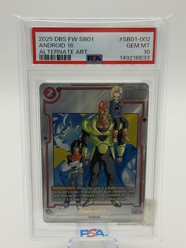 2025 Fusion World Manga Booster 01 Android 16 [Alternate Art] #SB01-002 card