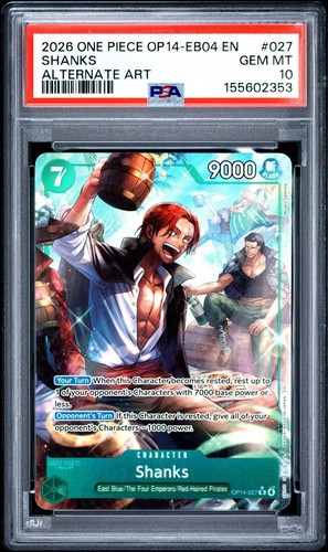 2025 Japanese Azure Sea's Seven Shanks [Alternate Art] #OP14-027 card