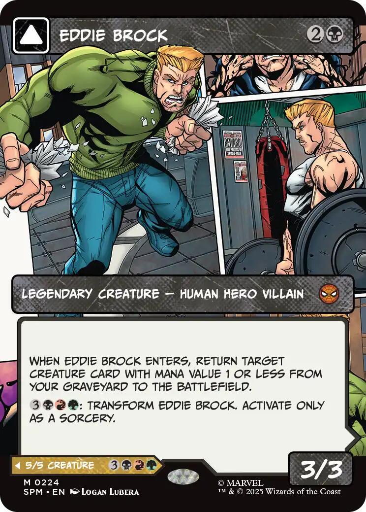 2025 Marvel Spider-Man Eddie Brock [Borderless] #224 card