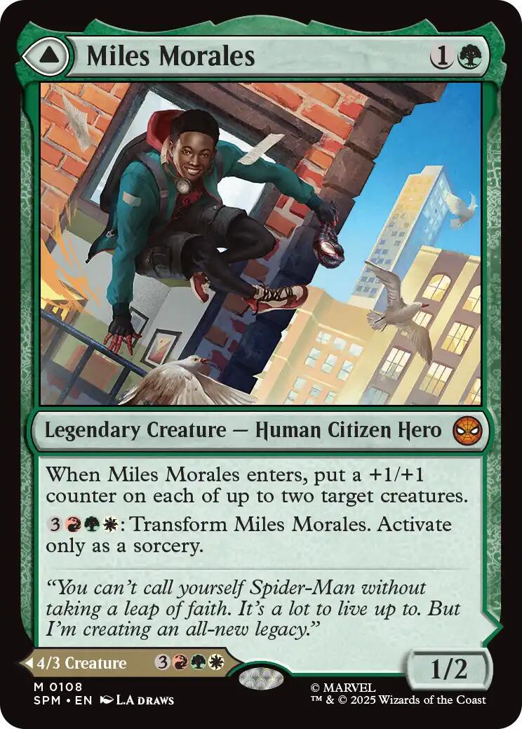 2025 Marvel Spider-Man Miles Morales #108 card