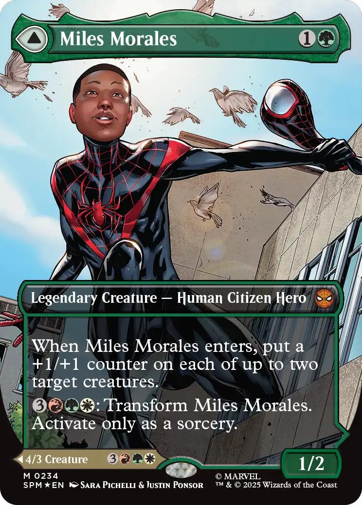 2025 Marvel Spider-Man Miles Morales [Borderless] #234 card