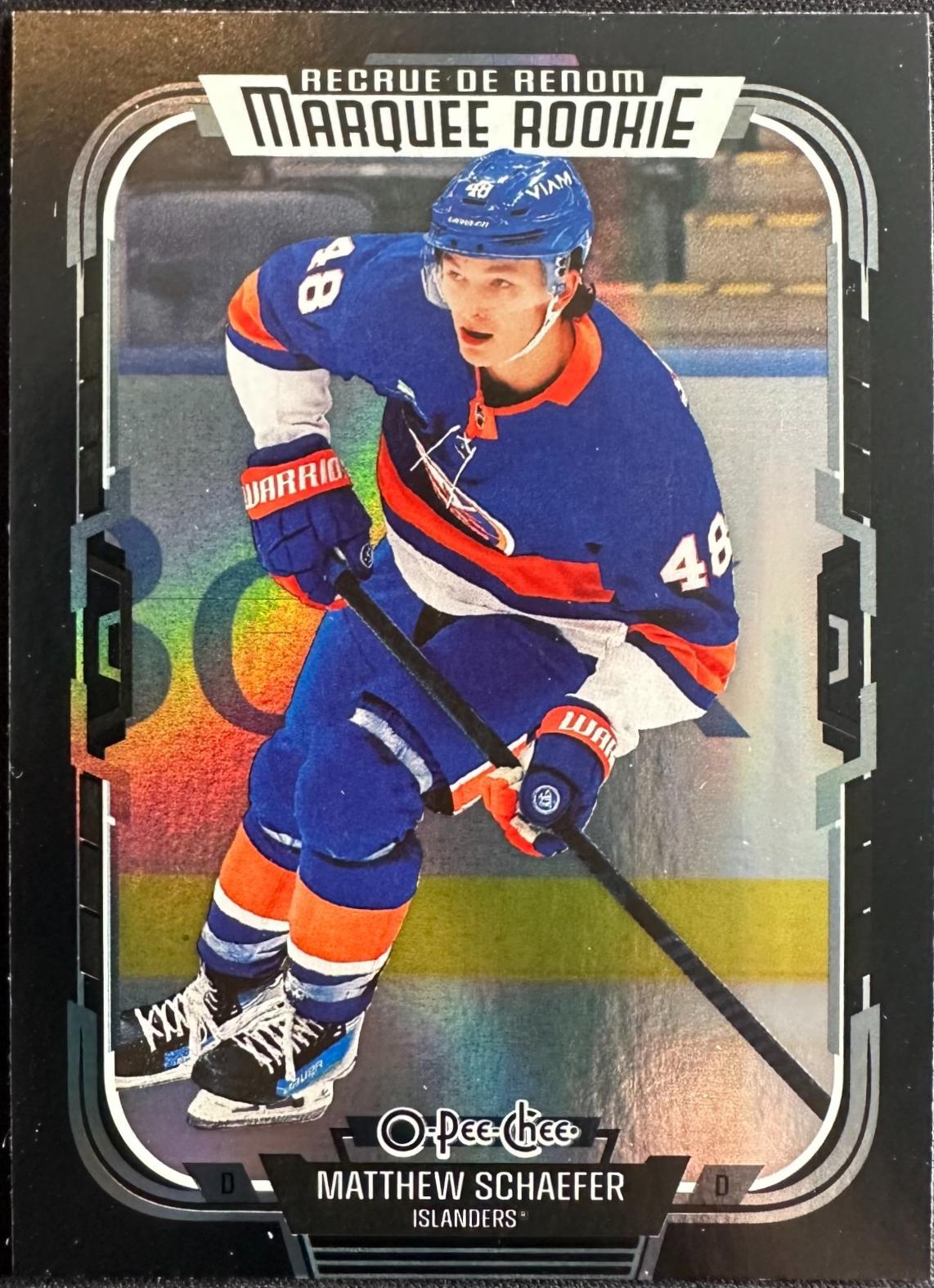 2025 O-Pee-Chee Matthew Schaefer [Rainbow Foil Black] #592 card