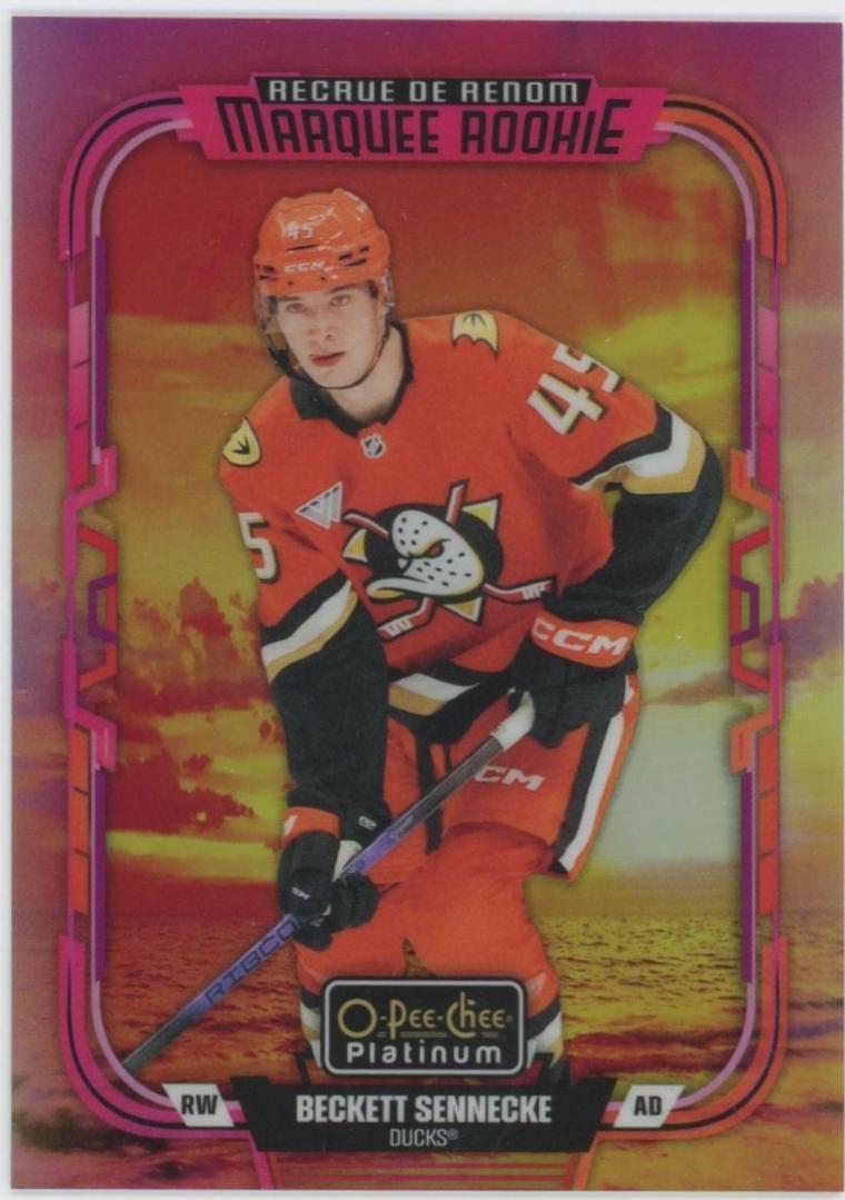2025 O-Pee-Chee Platinum Preview Beckett Sennecke [Sunset] #P-9 card
