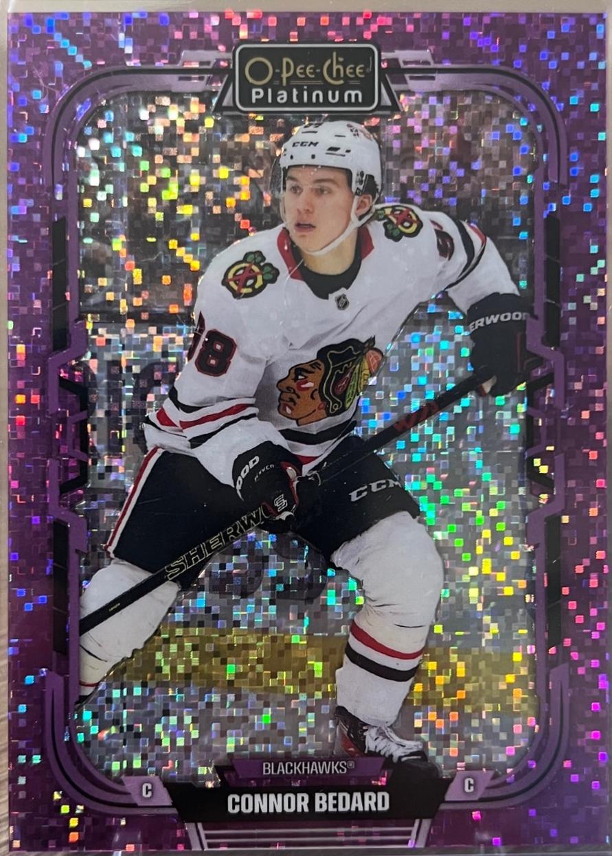 2025 O-Pee-Chee Platinum Preview Connor Bedard [Violet Pixels] #P-5 card
