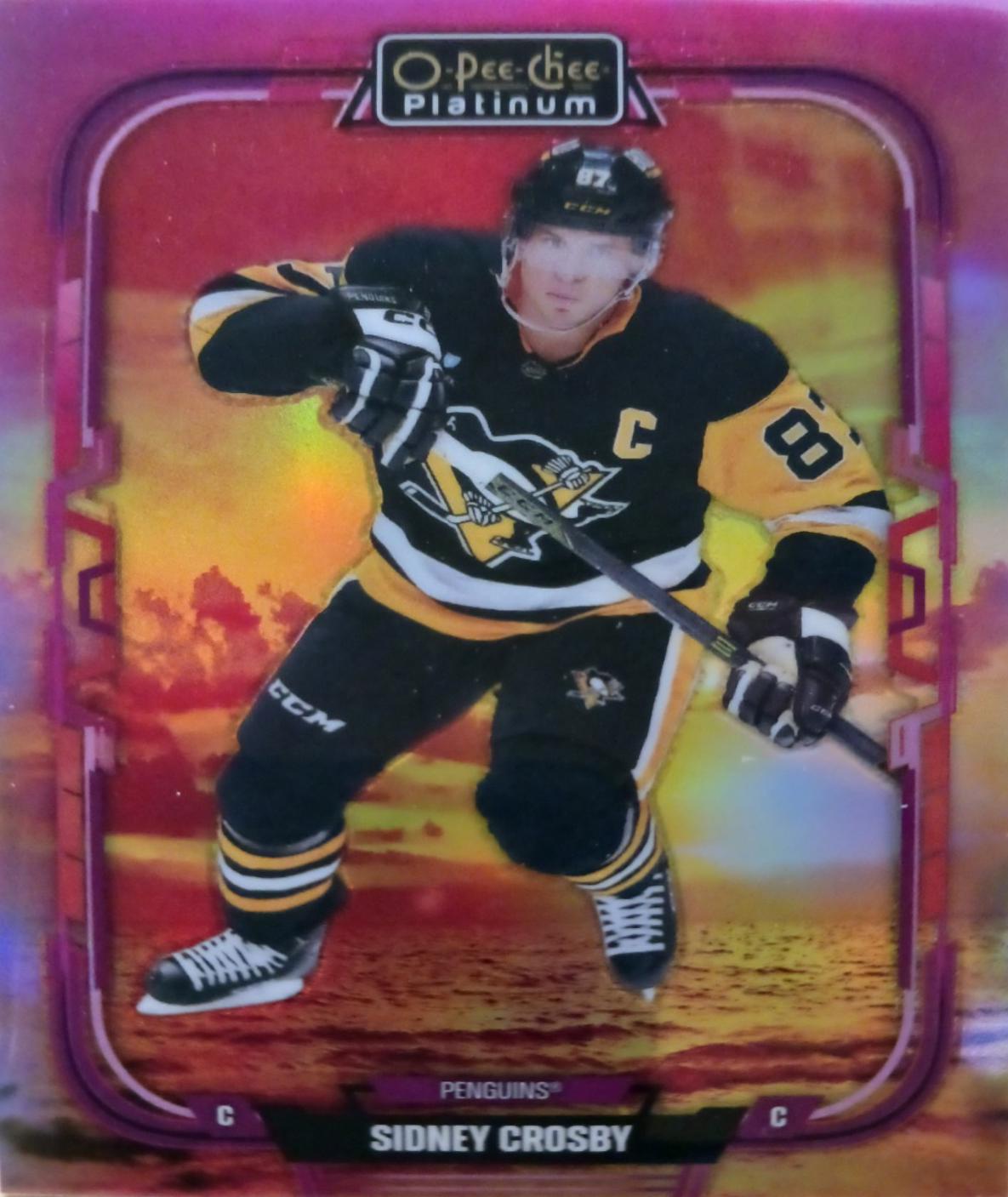 2025 O-Pee-Chee Platinum Preview Sidney Crosby [Sunset] #P-3 card