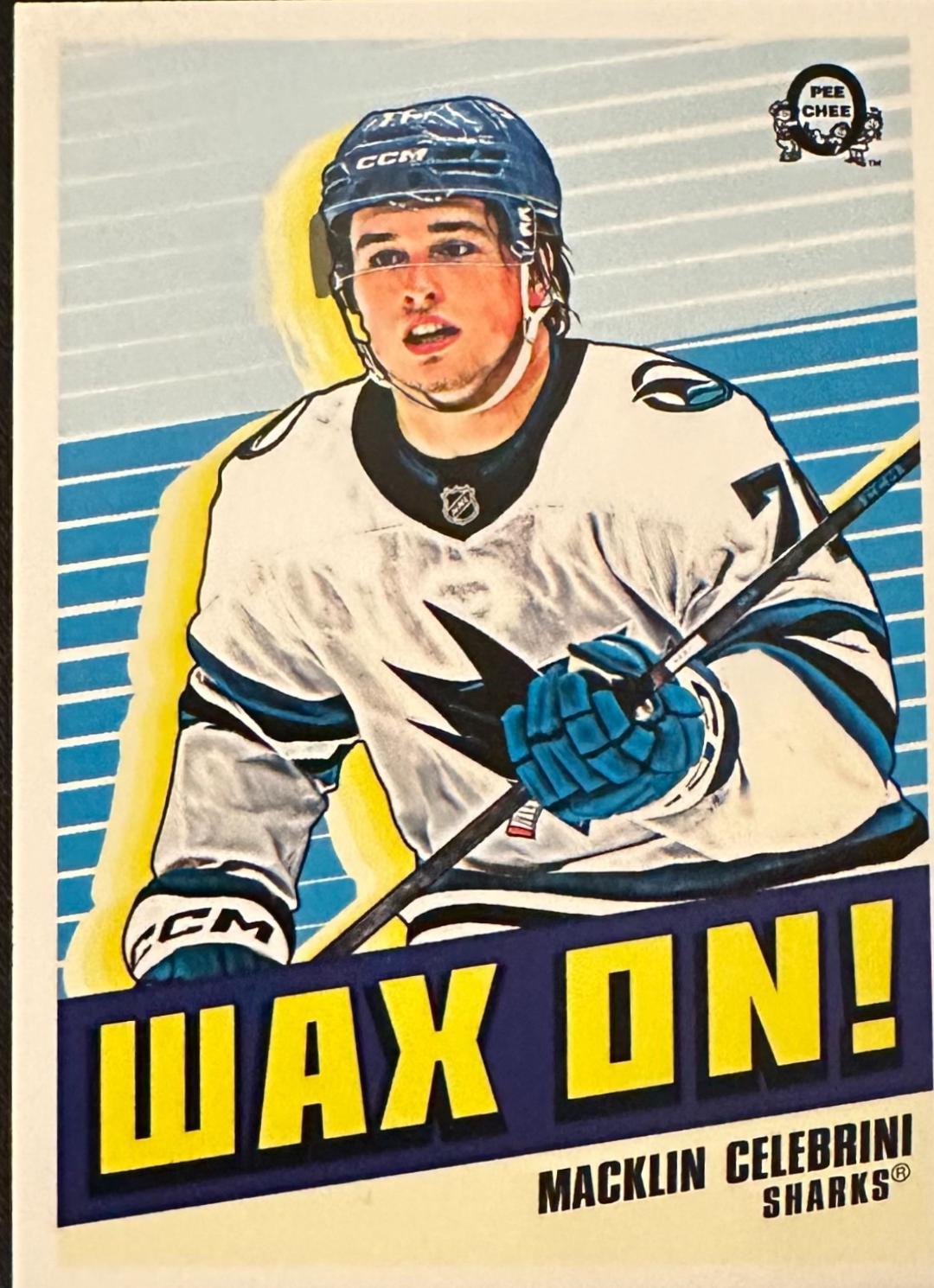 2025 O-Pee-Chee Wax On Macklin Celebrini #WO-1 card