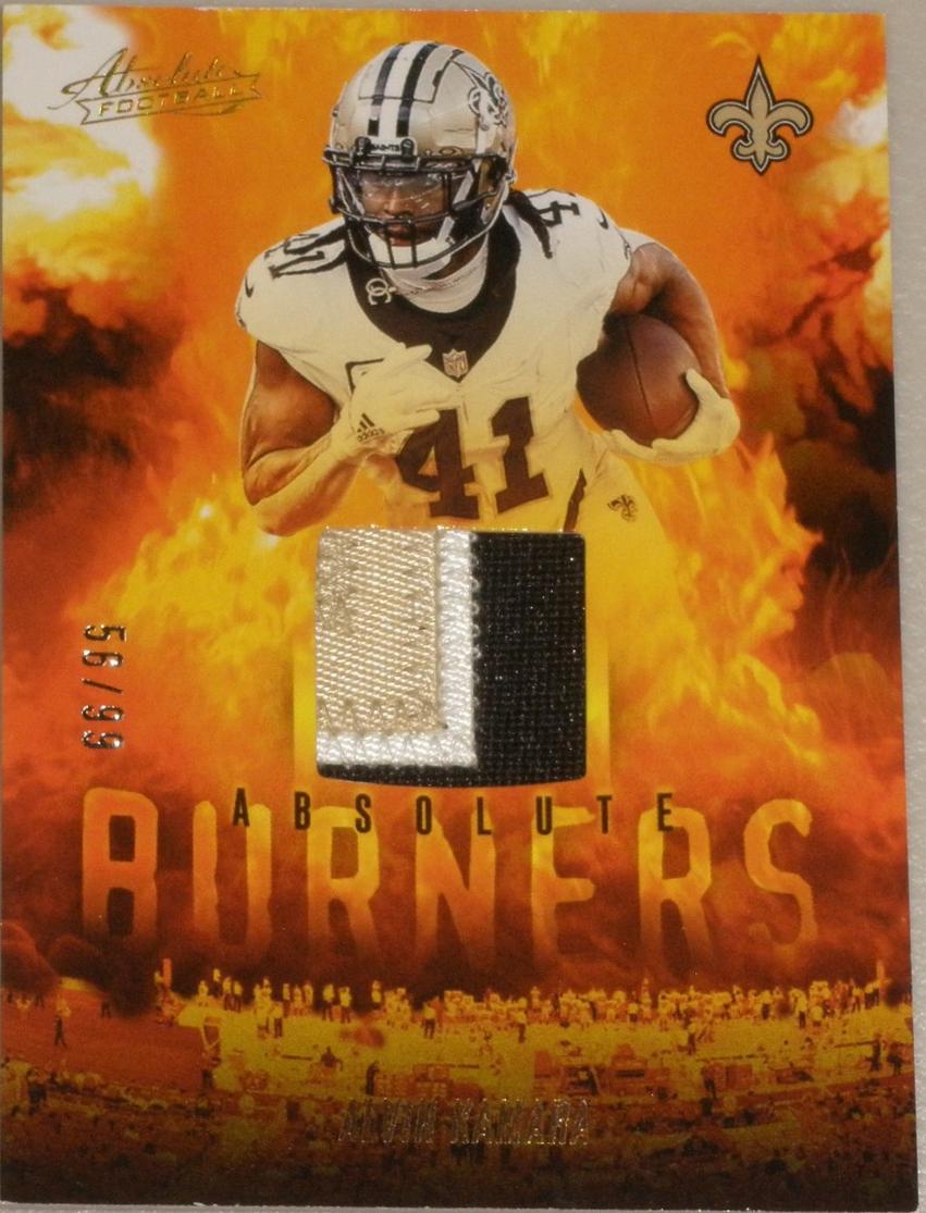 2025 Panini Absolute Burners Alvin Kamara #ABU-AKA card