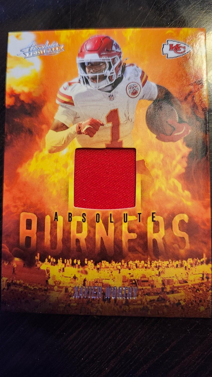 2025 Panini Absolute Burners Xavier Worthy #ABU-XWO card