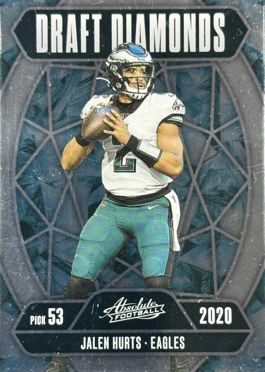 2025 Panini Absolute Draft Diamonds Jalen Hurts #DD-JHS card